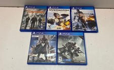 Overwatch Destiny The Division Battlefield/5 Game Lot Sony PlayStation 4 PS4 CIB