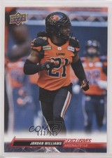 2023 Upper Deck CFL Exclusives 33/100 Jordan Williams #11 10bd