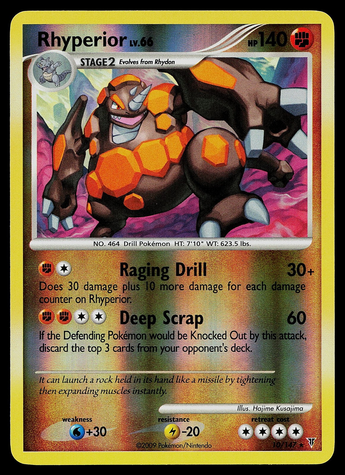 Pokemon Card - Rhyperior Supreme Victors 10/147 Rare Reverse Holo