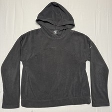 Nike Pullover Hoodie Fleece Top Sweatshirt Therma Black Women's S Small
