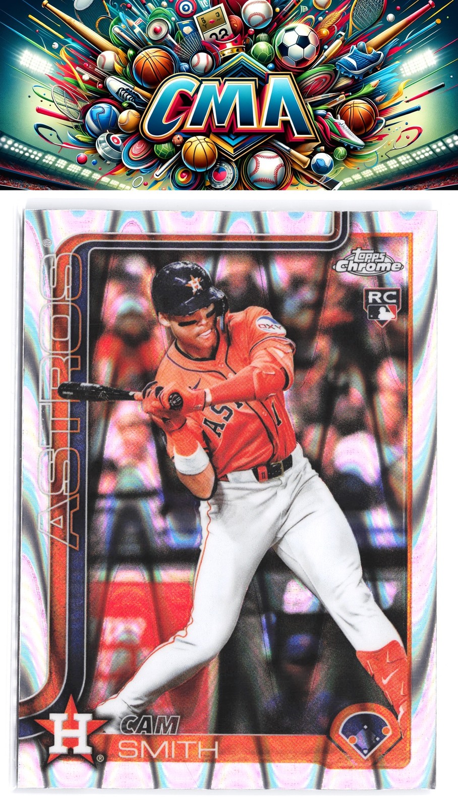 2025 Topps Chrome Update #USC145 Cam Smith RayWave Refractor