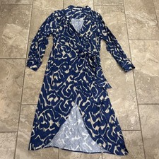 Mango MNG Women's Flowy Knotted Dress Sz 14