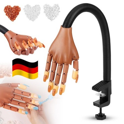 Übungshand Für Nageldesign ABS-Nagel-Übungshand Mit 300 Stück Nail Tips Flex