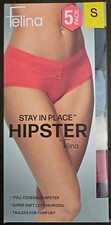   NEW   Felina Women's 5-Pack Full Coverage Hipster Panties, Multicolor, SMALL