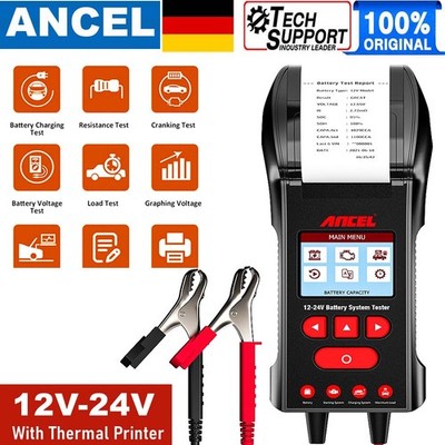 ANCEL BST600 12V&24V Batterietester Digital PKW KFZ Diagnosegerät Akku Testgerät