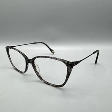 Fysh Eyeglasses 3650 S400 54-15-140 Plastic Mesh Metal Black Clear