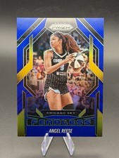 2025 Panini Prizm WNBA Fearless Angel Reese #5 Blue Prizm /49 Chicago Sky