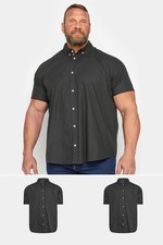 Image of BadRhino Mens Big & Tall 2 Pack Poplin Shirts
