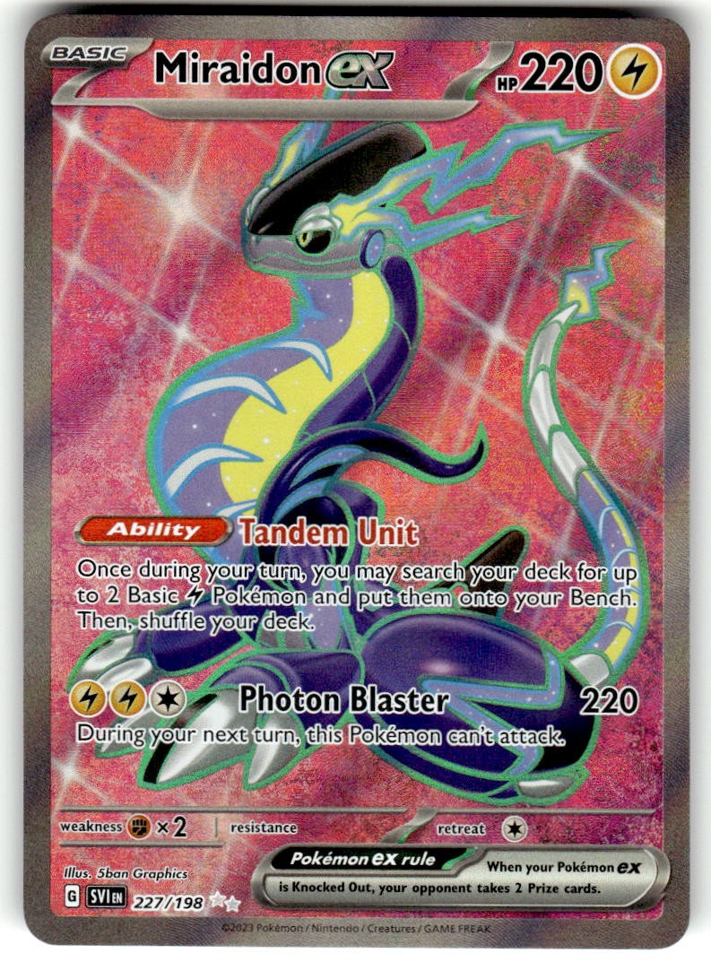 Pokemon TCG SV01: Scarlet & Violet Base Set #253/198 Miraidon ex NM