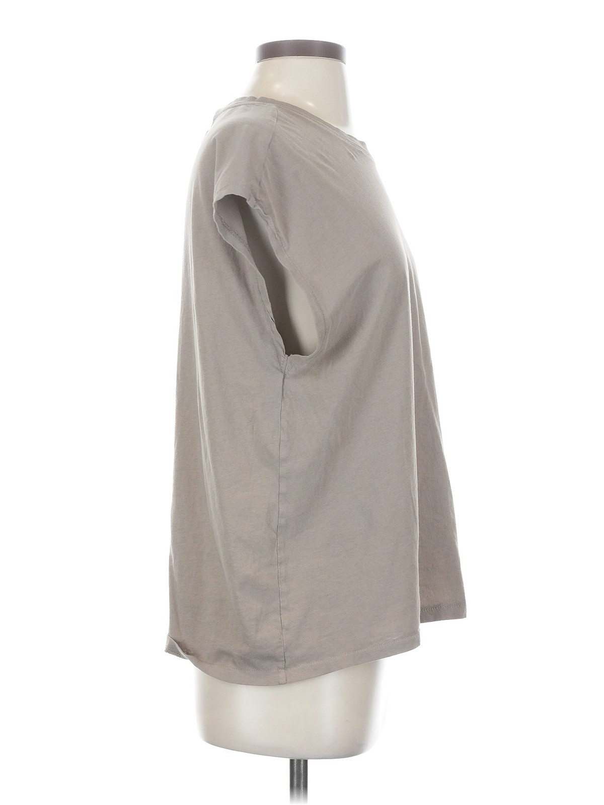 H&M Women Gray Sleeveless T-Shirt S thumbnail 3