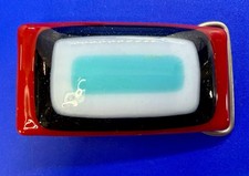 Multi-Colored Layer Polished Enamel Vintage Hippy Vibe Belt Buckle