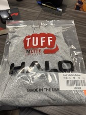 Large Tuff N Lite Halo Jersey Gusset Pullover - Grey And Orange w Thumbholes