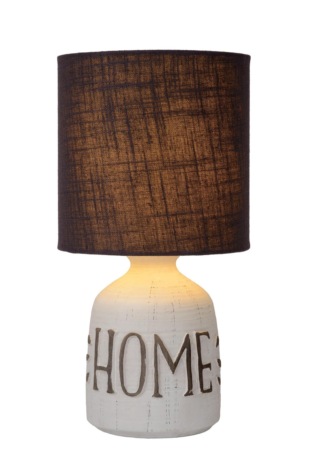 Cosby lampe de table blanche de 16,5 cm avec douille 1xE14