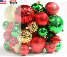 Christmas Tree Ornaments - 36 PCS Shatterproof Christmas Ball Ornaments Set for