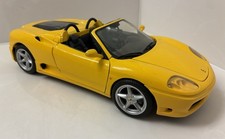 Hot Wheels 1:18 Scale Diecast Yellow 2000 Ferrari 360 Spider FREE SHIPPING