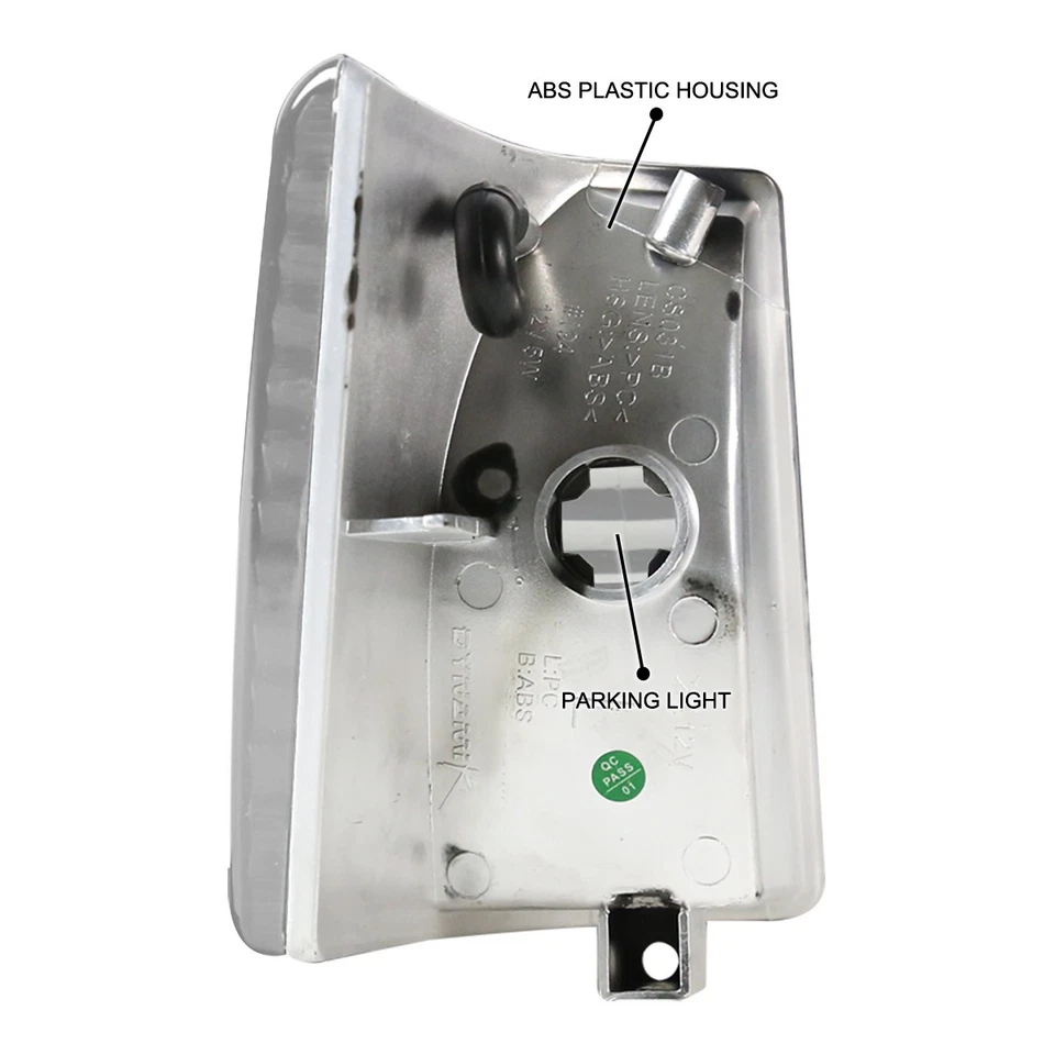 Fits 1993-1998 Jeep Grand Cherokee Clear Corner Lights Turn Signal Lamps LH+RH Foto 4 de 4