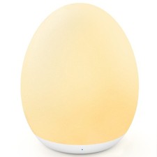 MediAcous Night Light for Kids, Baby Egg Nursery, 4.2 inches, White