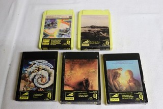 Lot of FIVE Moody Blues 4 channel Quad Quadraphonic 8 track tapes