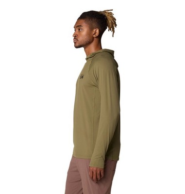 Mountain Hardwear Crater Lake Hoody Men's Shirt, Combat Green