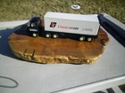 Vintage Tiny / Mini Tonka Toy Pressed Steel Transcon Private Label Semi Truck