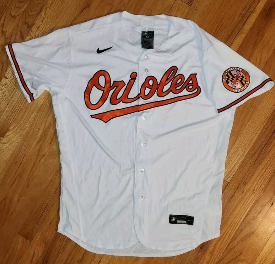 *WOW* NIKE Baltimore ORIOLES AUTHENTIC Jersey Men 52 XXL baseball pro shirt  mlb