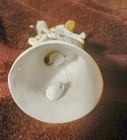 Vintage Bisque Bell Clown Figurine Holding Trumpet Band Circus Birthday Party — photo 2