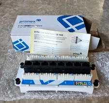 New Primex 125-1035 8-Port CAT 6 Data/Voice Module 8-RJ45 110 IDC’s Verge Media