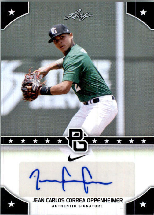 JEAN CARLOS CORREA OPPENHEIMER 2015 Leaf Perfect Game AA SHOWCASE Auto Rookie
