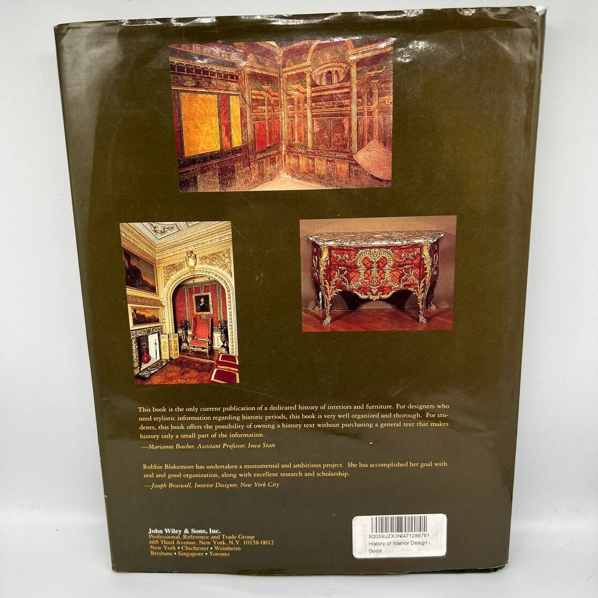 History of Interior Design Furniture Hardcover 9780442019563| eBay