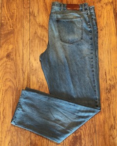 lands end men's blue jeans