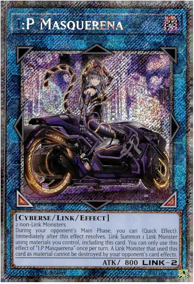 Yugioh! - I:P Masquerena (Alternate Art)- RA02-EN042 - Platinum Ult. Rare- NM/M