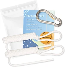 Rope for Tetherball，8.8Ft Replacement Tetherball Rope and Clip for Kids Adult In