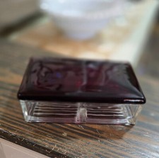 Vintage Anchor Hocking Cigarette Box with Roy...