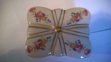 Old Vintage Ceramic-Porcelain Trinket-Jewelry Box Appr.:4 1/2" x 3 1/2" x 1 5/8"