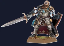 Warhammer TOW Empire of Man Commander w/Sword & Shield NEW NO BOX