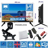 eStar 22 TV + Wall Bracket 12V / 240V Full HD TV for MOTORHOME CARAVAN BOAT VAN
