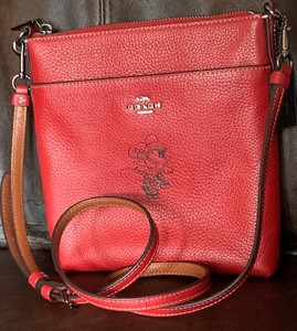 coach minnie mouse messenger bag