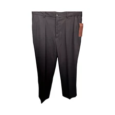 Perry Ellis Dress Pant Pinstripe Soot Color Size 36X30 Pockets NWT