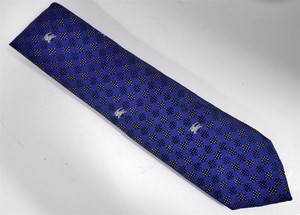 blue burberry tie