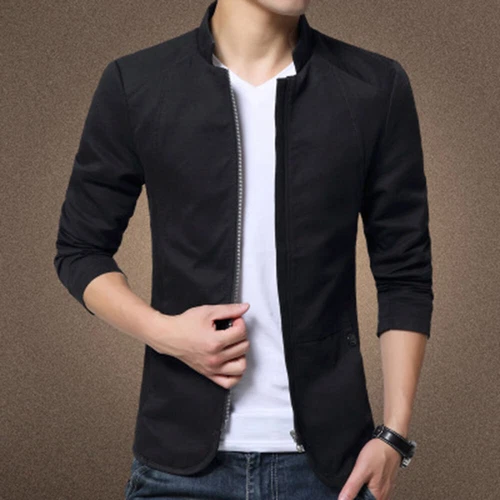 Men's Casual Slim Fit Business Formal One Button Suit Blazer Coat Jacket Tops - Picture 8 of 21