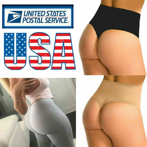 Frauen Taille Bauch Kontrolle Tanga Body Shaper Höschen Trainer Po Lifter Shapewear - Bild 5 von 34