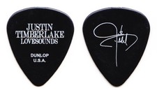 Justin Timberlake Signature Black Guitar Pick - 2007 FutureSex LoveShow Tour