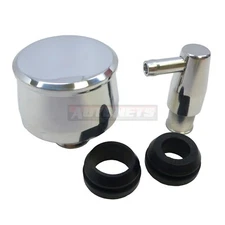 Polished Billet Aluminum Smooth Valve Cover Breather & Mini PCV Chevy Ford Mopar