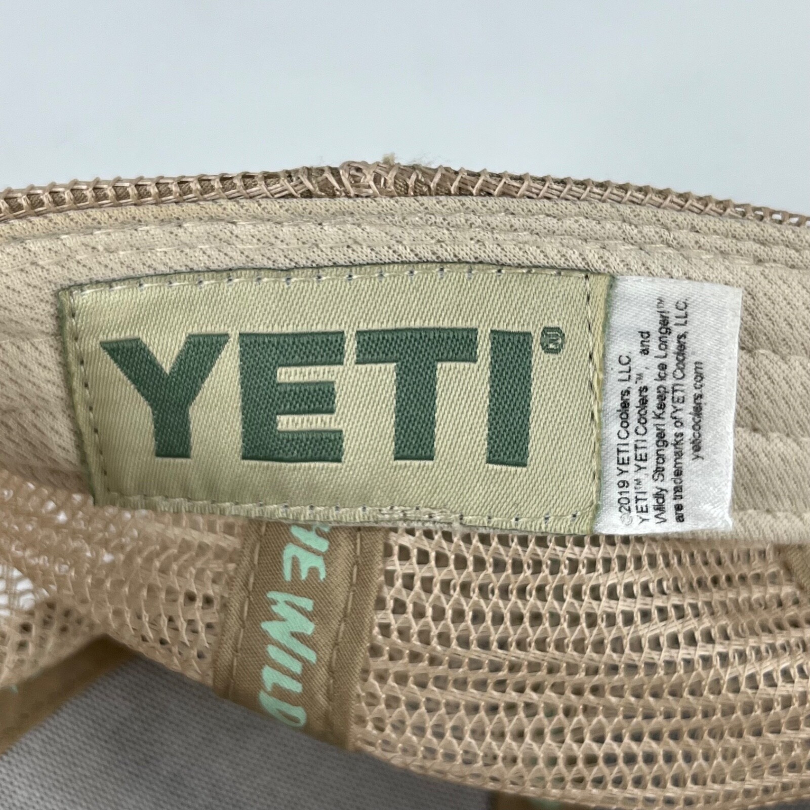 Yeti Hat Cap Mens Snapback Mesh Beige Patch Coole… - image 9