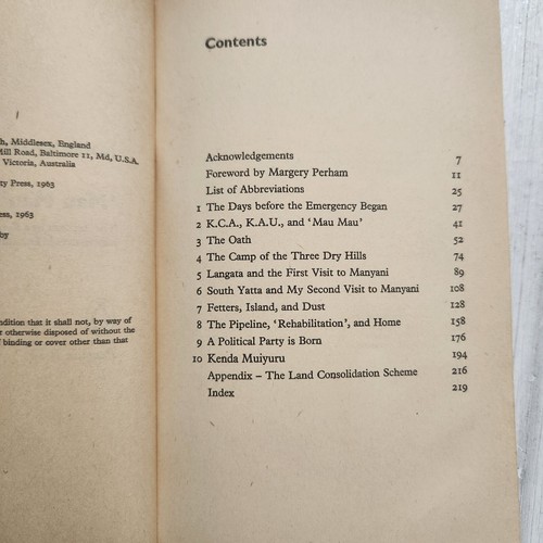'Mau Mau' Detainee Kariuki Kenya Penguin African Library PB 1964 Colonialism - Imagen 8 de 9