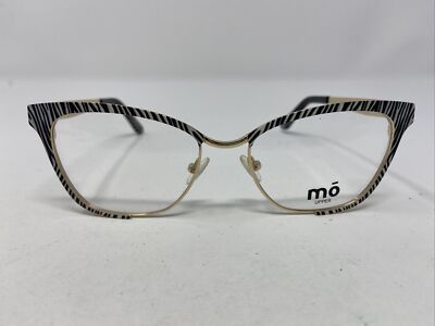 Mo Eyewear Spain MO UPPER 299M A 52-17-140 Gold/Zebra Eyeglasses Frame VL77