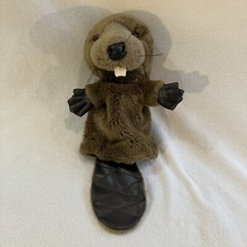 Beaver Brown Hand Puppet Stuffed Animal Plush Soft Toy