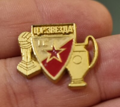 FC CRVENA ZVEZDA PINS SELTEN, SAMMLUNG, VINTAGE SAMMLER ФК ЦРВЕНА ЗВЕЗДА