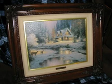 Thomas Kinkade Painting Limited Edition S/N Deer Creek Cottage with COA