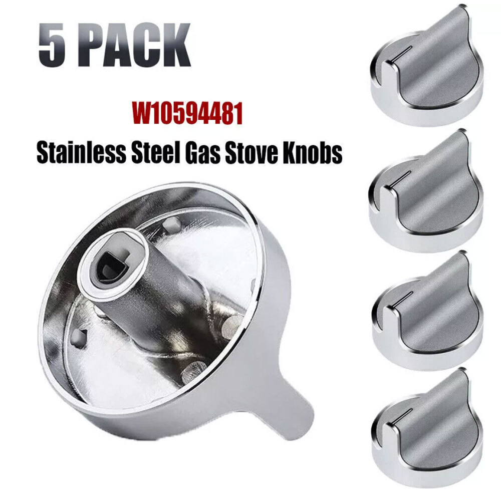 [Upgraded] W10594481 Stove Knob Replaces for Whirlpool WCG97US0DS00 WCG97US6DS00